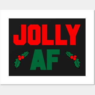 Jolly AF - Christmas Posters and Art